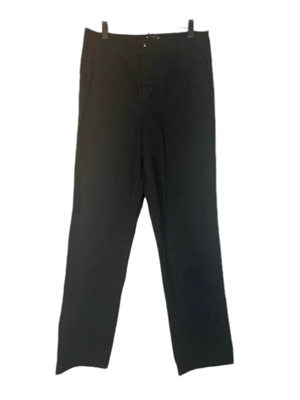 ASOS Black Classic Dressy Cotton Blend Button Fly Trouser Slacks Men Sz 33